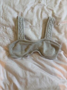 Joslin beige cable knit top size s